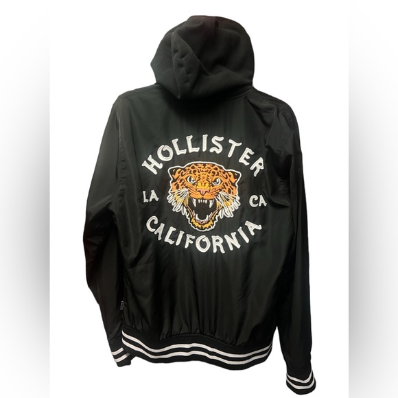 Hollister Jackets & Coats Holister Hooded Varsity Bomber Jacket
